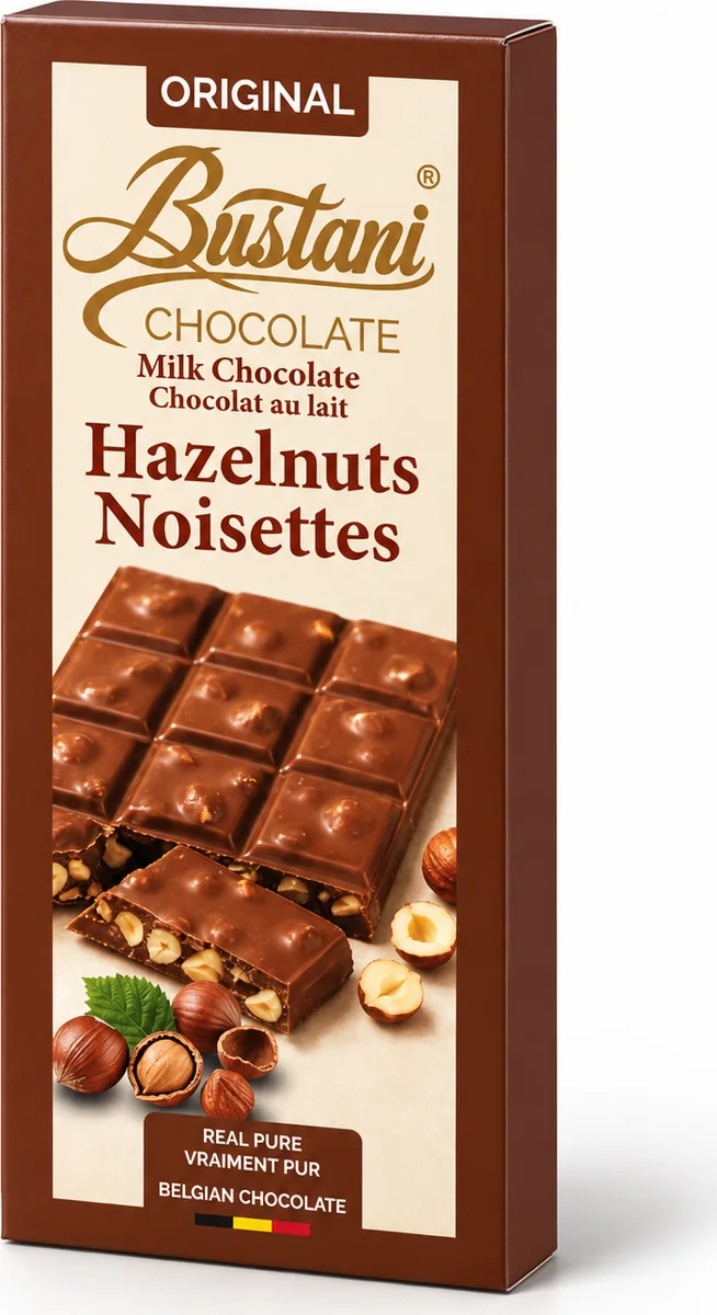 Milk chocolate hazelnut bar